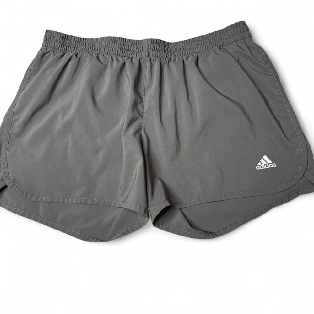 Adidas Women's Aeroready 4" Running Shorts Gray Size Large Athleisure